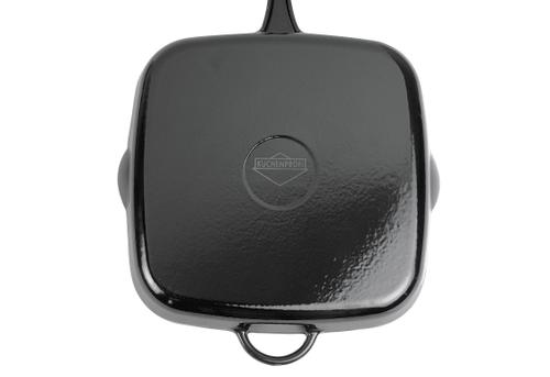 Küchenprofi Provence Gusseisen Grillpfanne hoch 26x26cm - schwarz