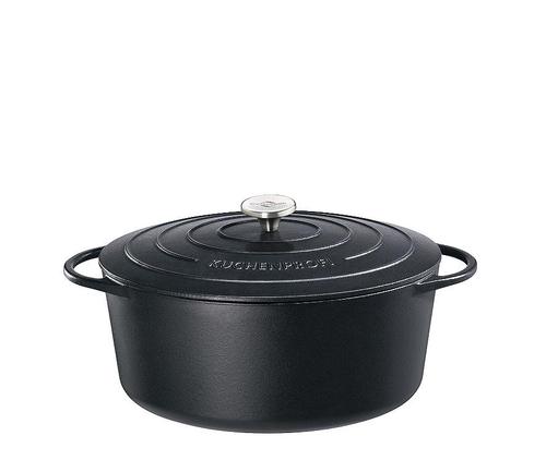 Bratentopf 'Provence' oval Gusseisen mit Deckel 7 l