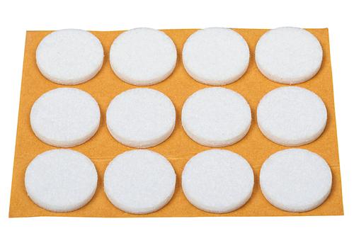 Filzgleiter Ø22mm weiß 12er Pack
