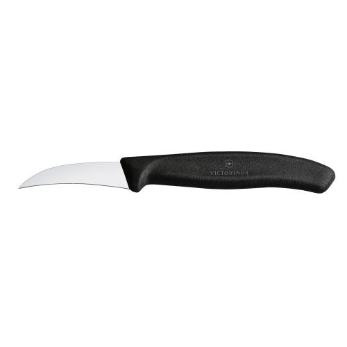 Tourniermesser SwissClassic, 6 cm, schwarz rostfreier Stahl