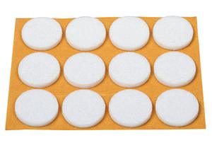 Filzgleiter Ø22mm weiß 12er Pack