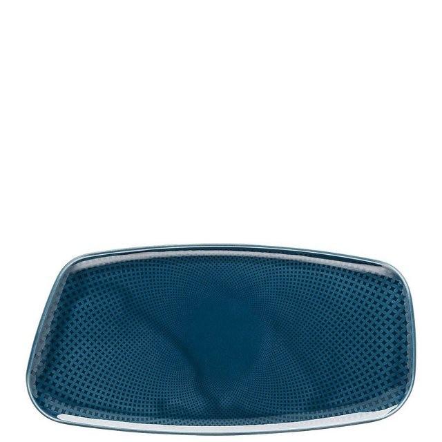 Rosenthal Servierplatte »Junto Ocean Blue Platte 30 x 15 cm«, Porzellan, (1-tlg)