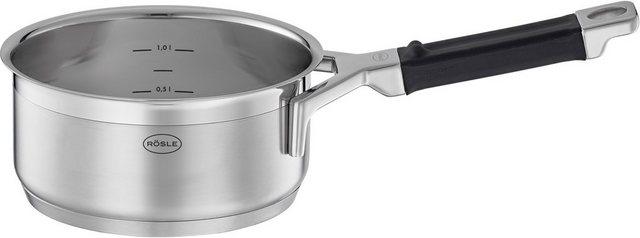 RÖSLE Kasserolle »SILENCE PRO«, Edelstahl 18/10, (1-tlg), Ø 16 cm, Induktion