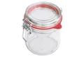 Drahtbügelglas quadratisch 900 ml mit Ring 65x90mm