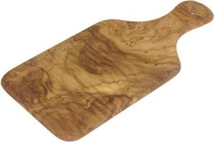 BERARD FRANCE 1892 Schneidbrett, Olivenholz, mit Griff, Gr. 29 x 14 cm