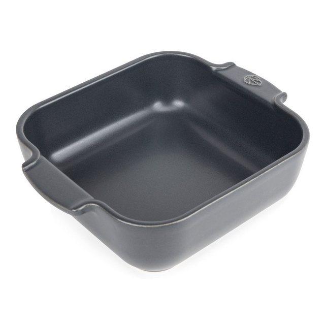 PEUGEOT Auflaufform »Appolia quadratisch, Schiefergrau, 21 cm«, Keramik