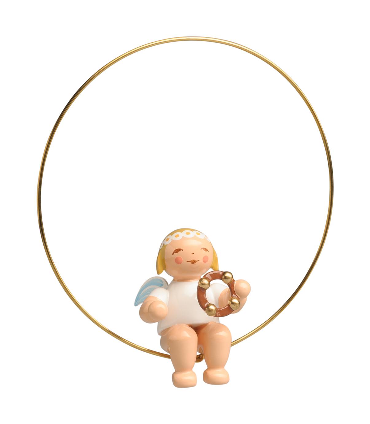 Christbaumengel im Ring, mit Schellenring