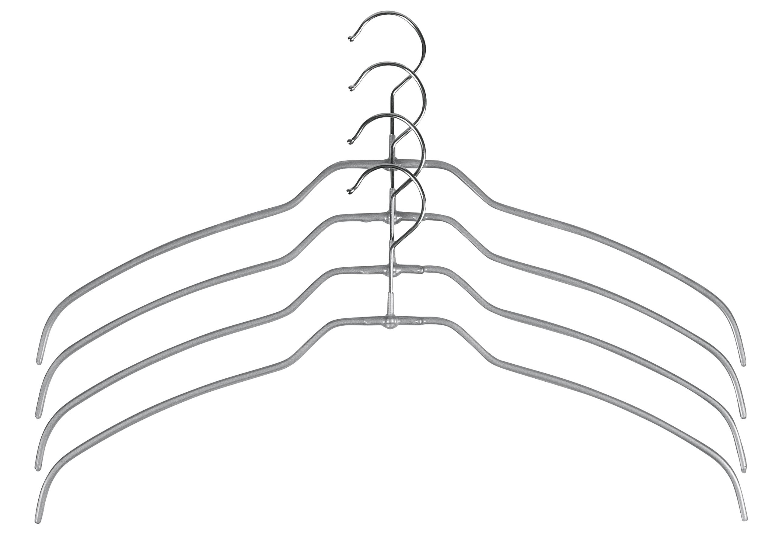 Trockenbügel 'Silhouette light', 4 Stück