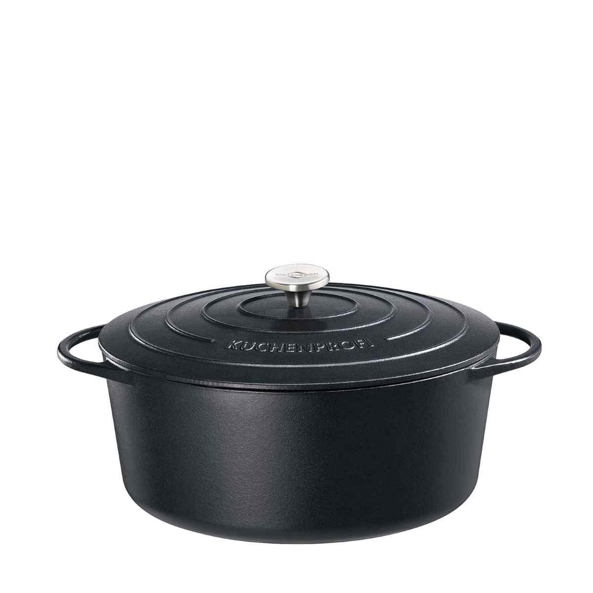 Küchenprofi Provence Bratentopf oval 31cm - schwarz