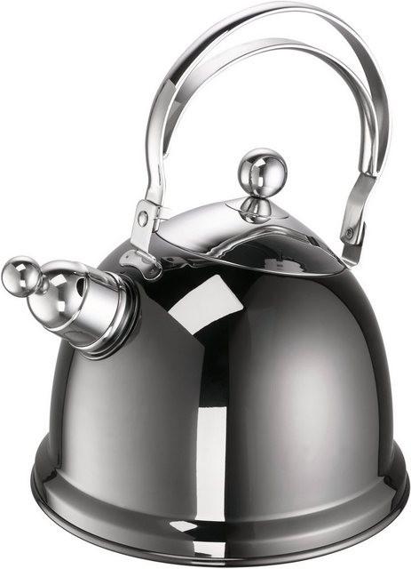 SCHULTE-UFER Wasserkessel »Luna«, Edelstahl 18/10, (1-tlg), Ø 16 cm, 1,7 Liter, Induktion