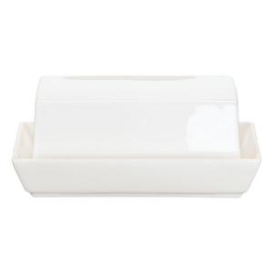 ASA SELECTION Butterdose »à table Fine Bone China Warmes Weiß B 12.8 cm«, Porzellan, (1-tlg)