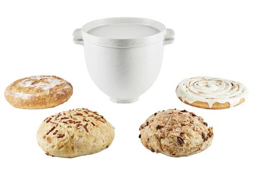 Brotbackrührschüssel 4,7l weiß