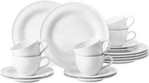 Seltmann Weiden Kaffeeservice »Beat« (18-tlg), Porzellan, Rillendekor