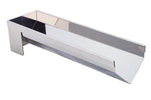 DREIECKIGE RINNENFORM, 2 ABNEHMB. ENDEN 30X8CM