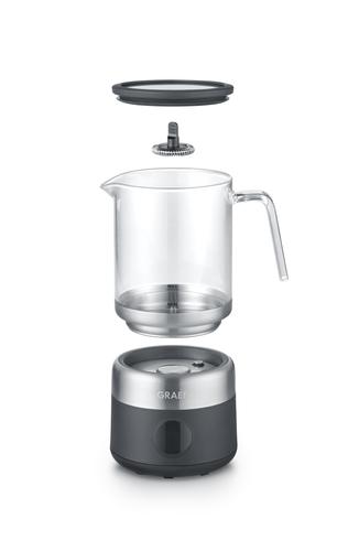 Milschaufschäumer MS802EU 250 ml Glas schwarz