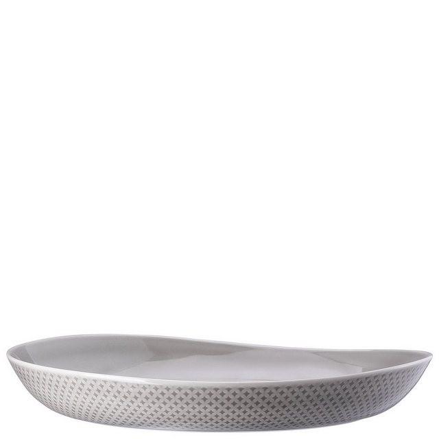 Rosenthal Suppenteller »Junto Pearl Grey Teller tief 33 cm«, (1 Stück)