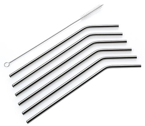 Trinkhalme STEEL - 6er Set