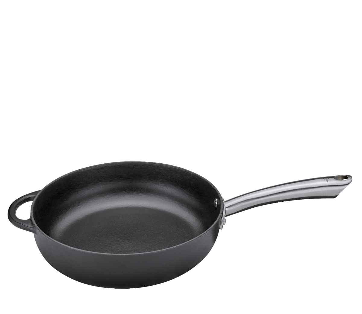 Küchenprofi Provence Gusseisen Bratpfanne 28cm hoch - schwarz