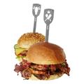 GEFU Hamburger-Spieße »TORRO Stier und Fleischerbeil Motiv«