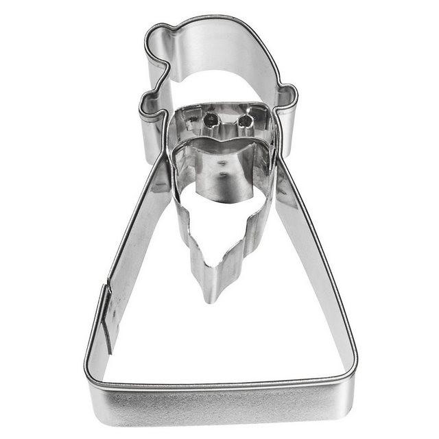 Birkmann Ausstechform »Weihnachtsmann Geometrisch 6.3 cm«, Edelstahl