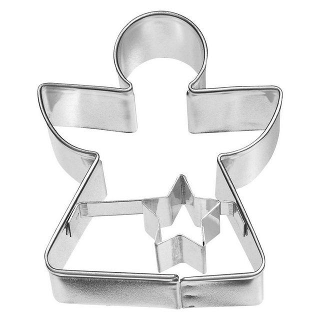 Birkmann Ausstechform »Geometrischer Engel 6 cm«, Edelstahl