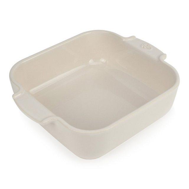 PEUGEOT Auflaufform »Appolia quadratisch, Ecru, 21 cm«, Keramik