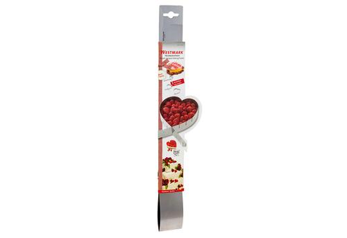 Herzbackform 5 cm hoch Edelstahl